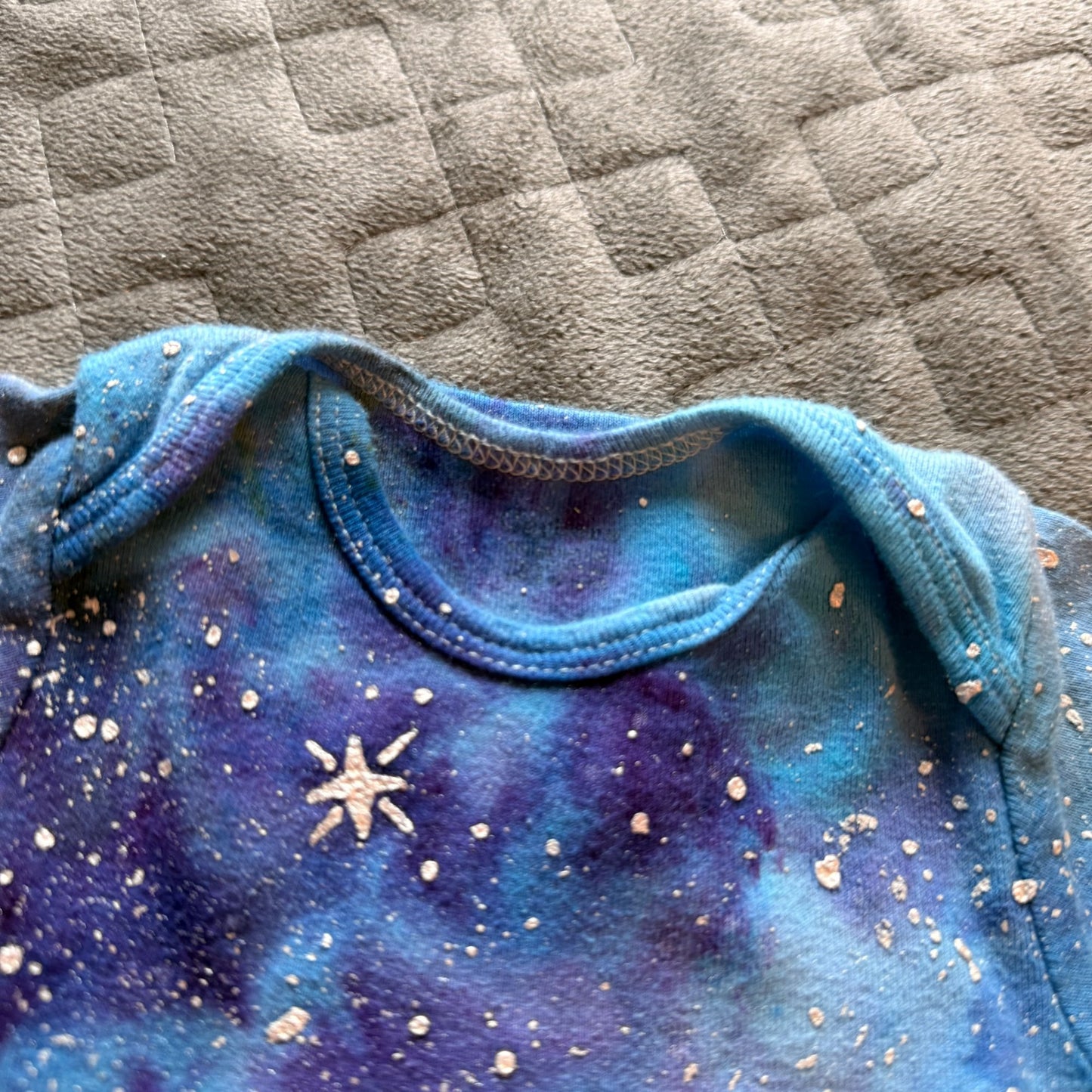 Galaxy Dyed Baby Onesie || 3-6 Months, Upcycled ♻️