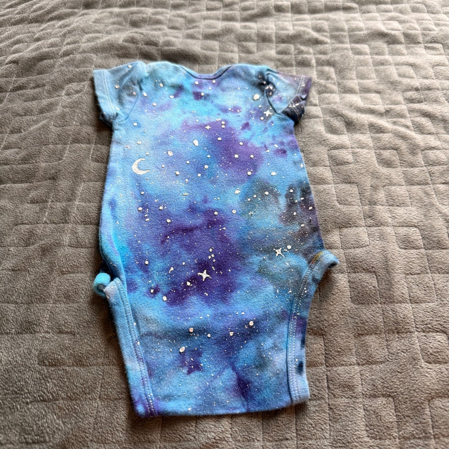 Galaxy Dyed Baby Onesie || 3-6 Months, Upcycled ♻️