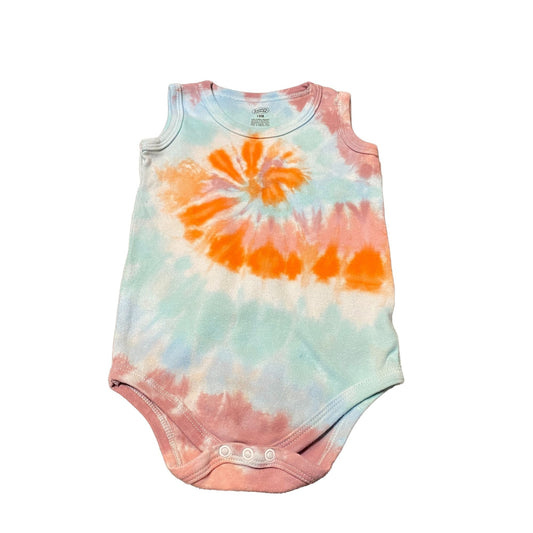 Pastel Spiral Tie Dye Baby Bodysuit || 18 Months