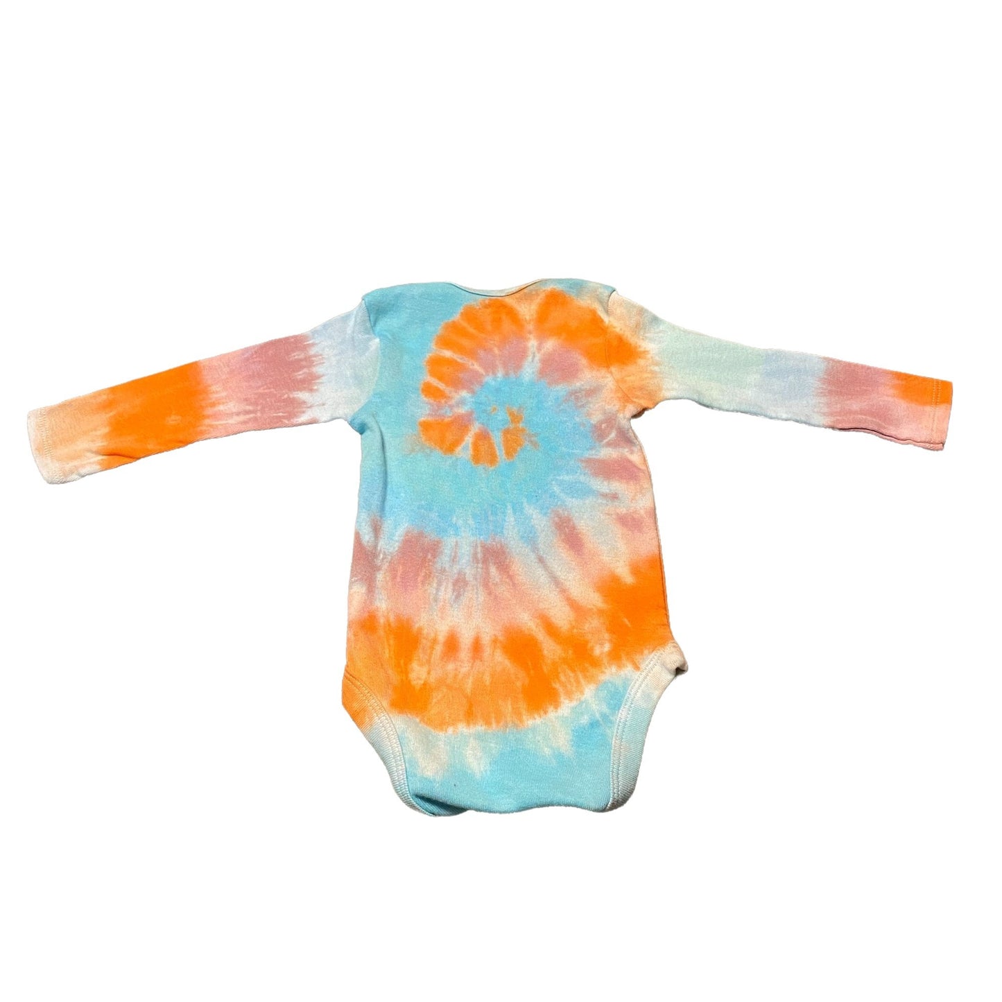 Pastel Spiral Tie Dye Baby Bodysuit || 6-9 Months