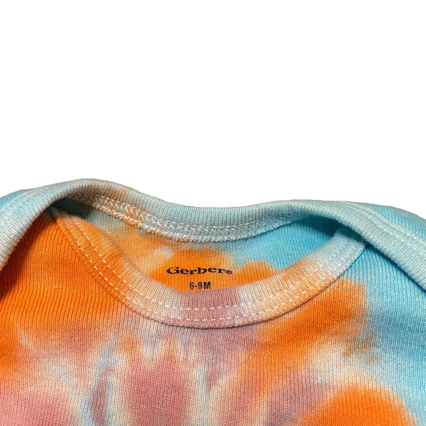 Pastel Spiral Tie Dye Baby Bodysuit || 6-9 Months