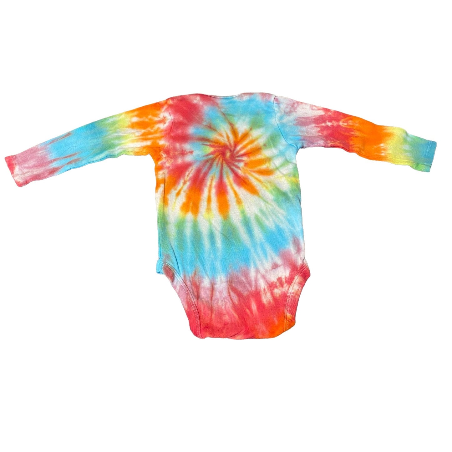 Rainbow Spiral Tie Dye Baby Bodysuit || 18 Months