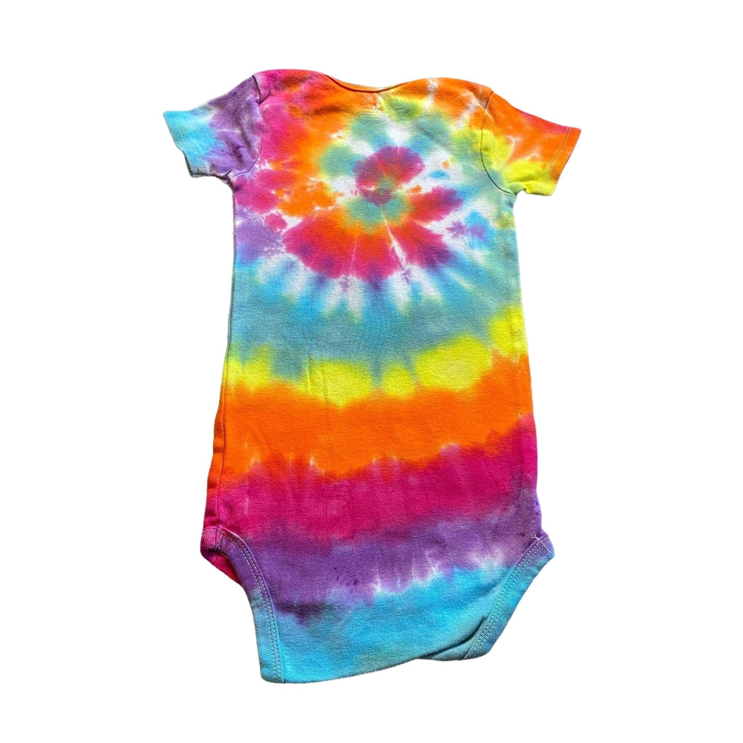 Rainbow Spiral Tie Dye Baby Bodysuit || 3T