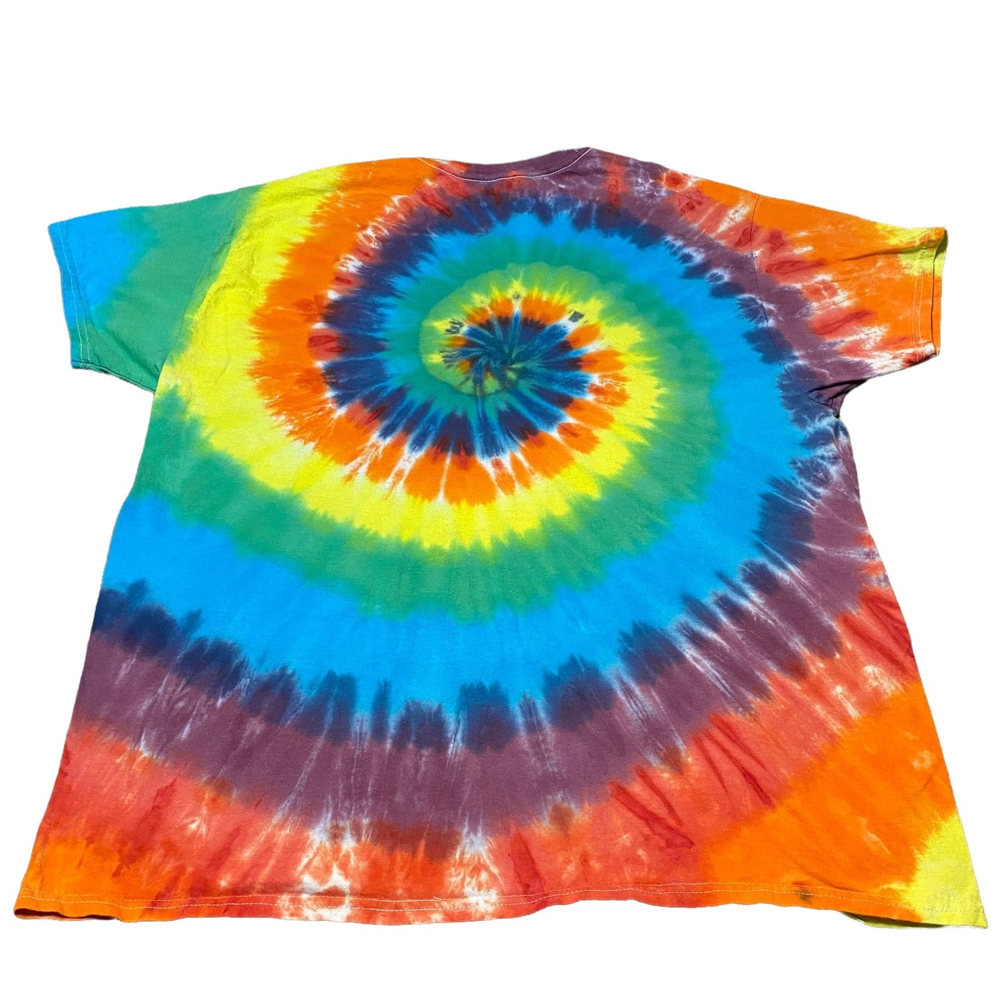 Rainbow Spiral Tie Dye Adult Tee || 2XL