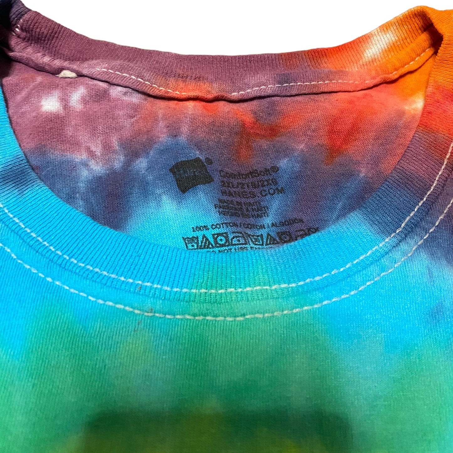 Rainbow Spiral Tie Dye Adult Tee || 2XL