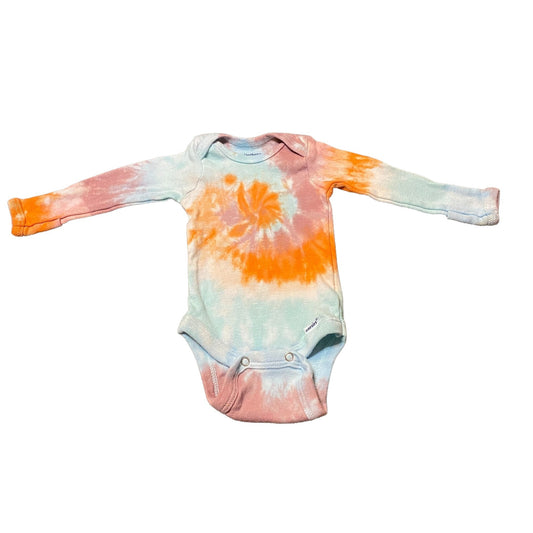 Pastel Spiral Tie Dye Baby Bodysuit || Newborn