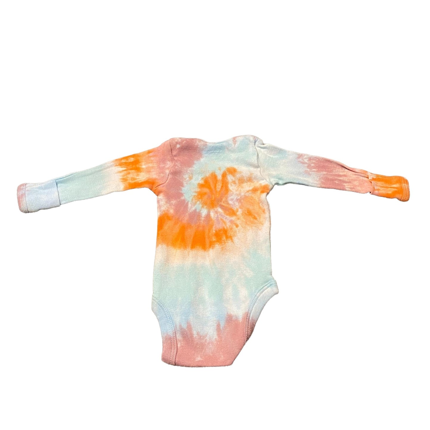 Pastel Spiral Tie Dye Baby Bodysuit || Newborn