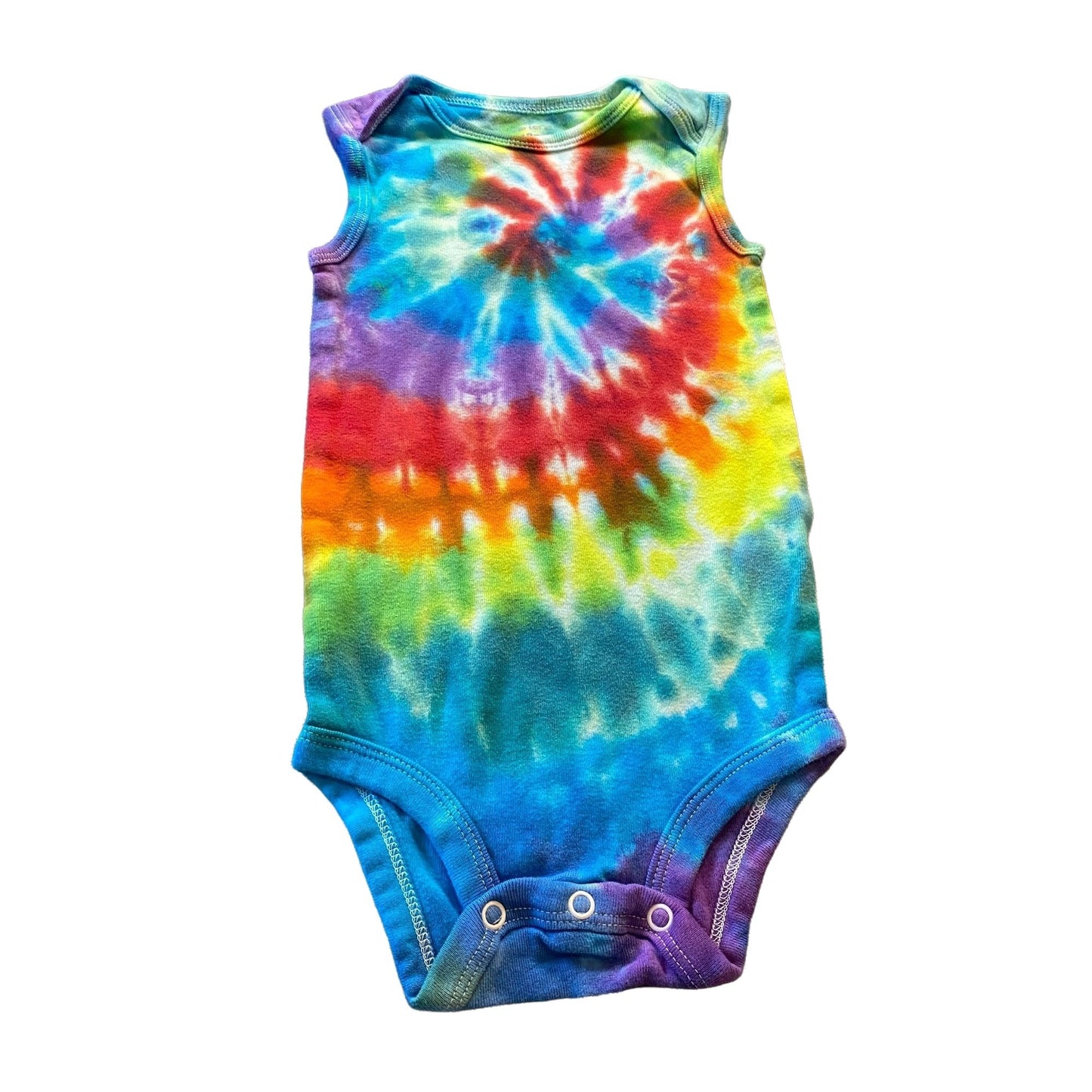 Rainbow Spiral Tie Dyed Bodysuit || 18 Months