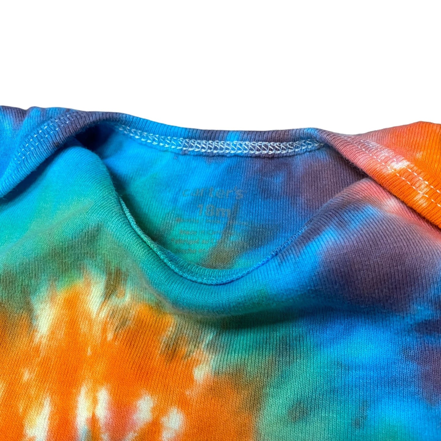 Rainbow Spiral Tie Dye Baby Bodysuit || 18 Months