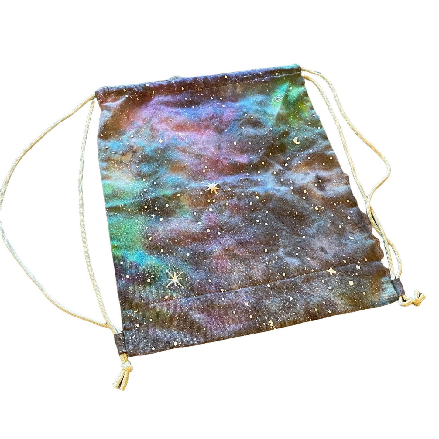 Galaxy Dyed Drawstring Bag