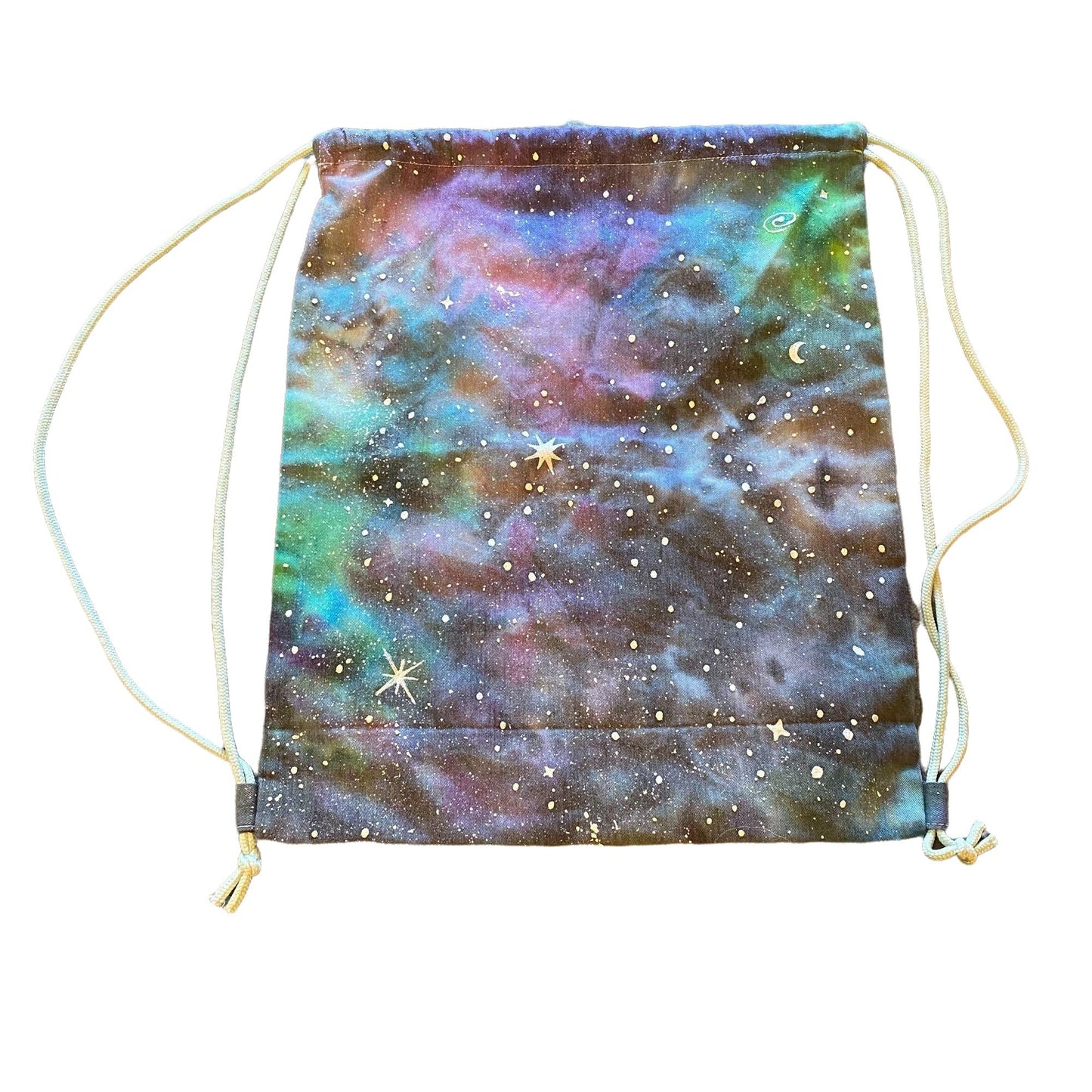 Galaxy Dyed Drawstring Bag