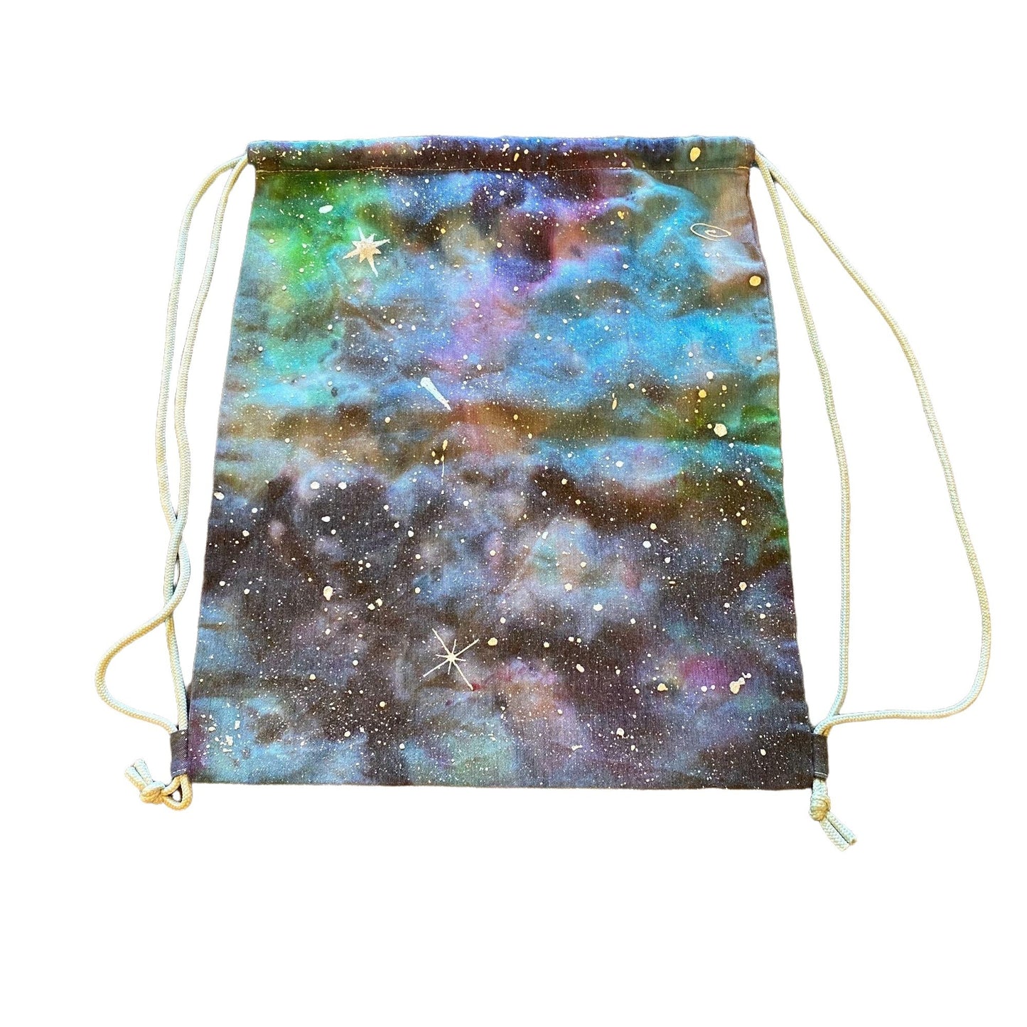 Galaxy Dyed Drawstring Bag