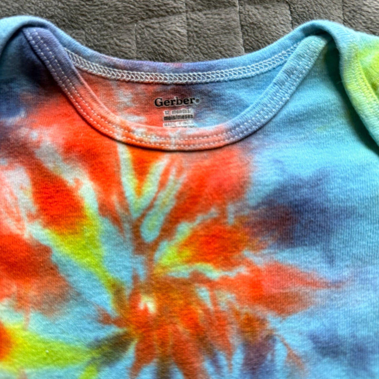 Tie Dyed Onesie || 12 Months