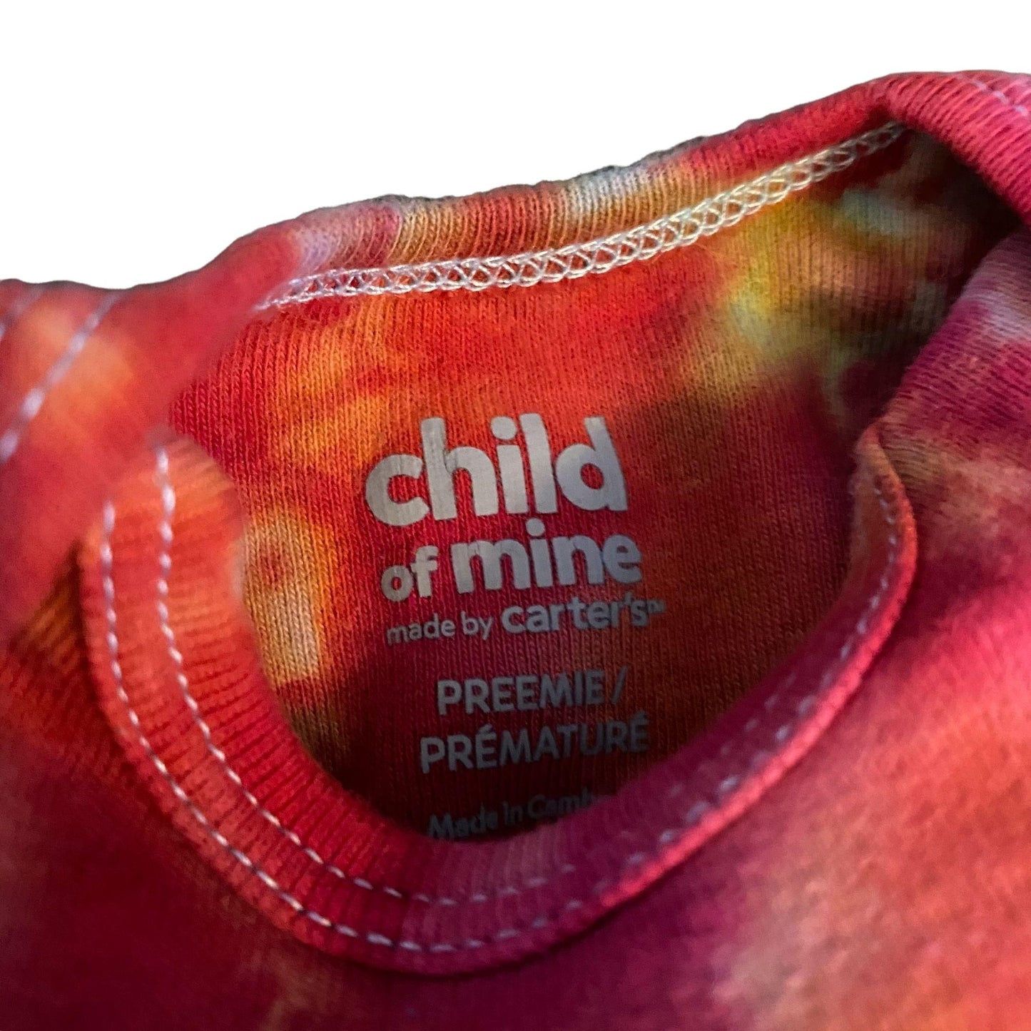 Tie Dye Onesie || Preemie, Upcycled ♻️