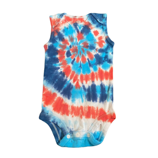 Spiral Tie Dye Baby Bodysuit || 12 Months