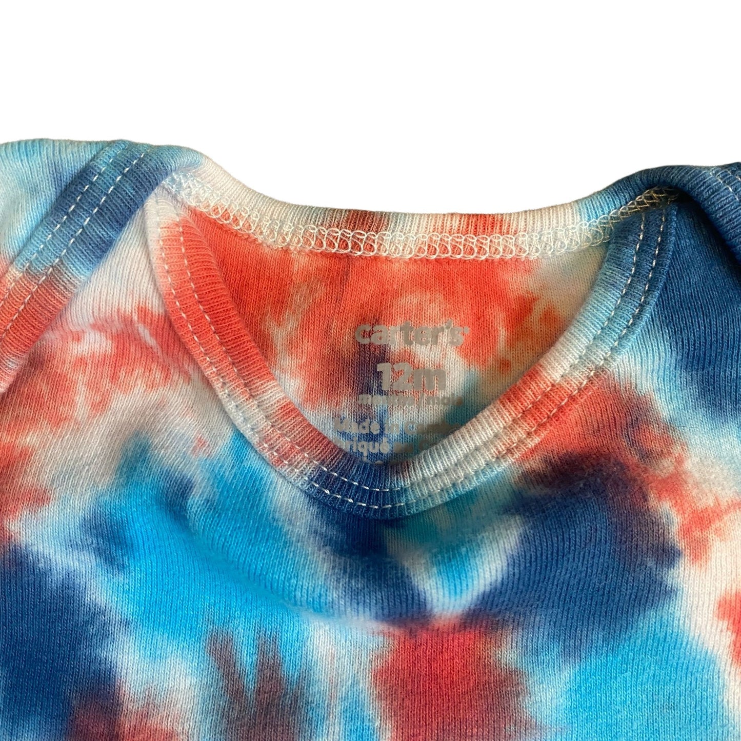 Spiral Tie Dye Baby Bodysuit || 12 Months