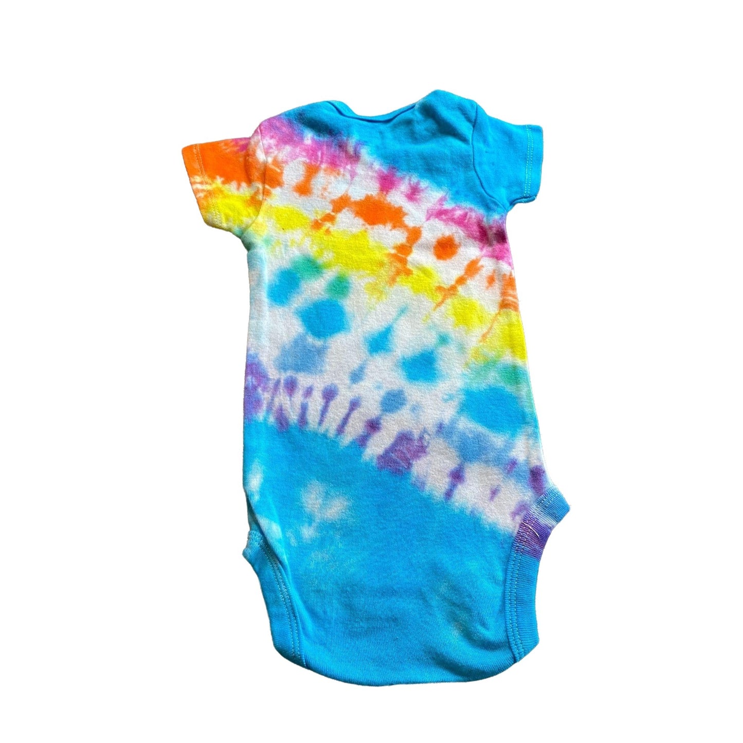 Rainbow Stripe Tie Dye Baby Bodysuit || 12 Months