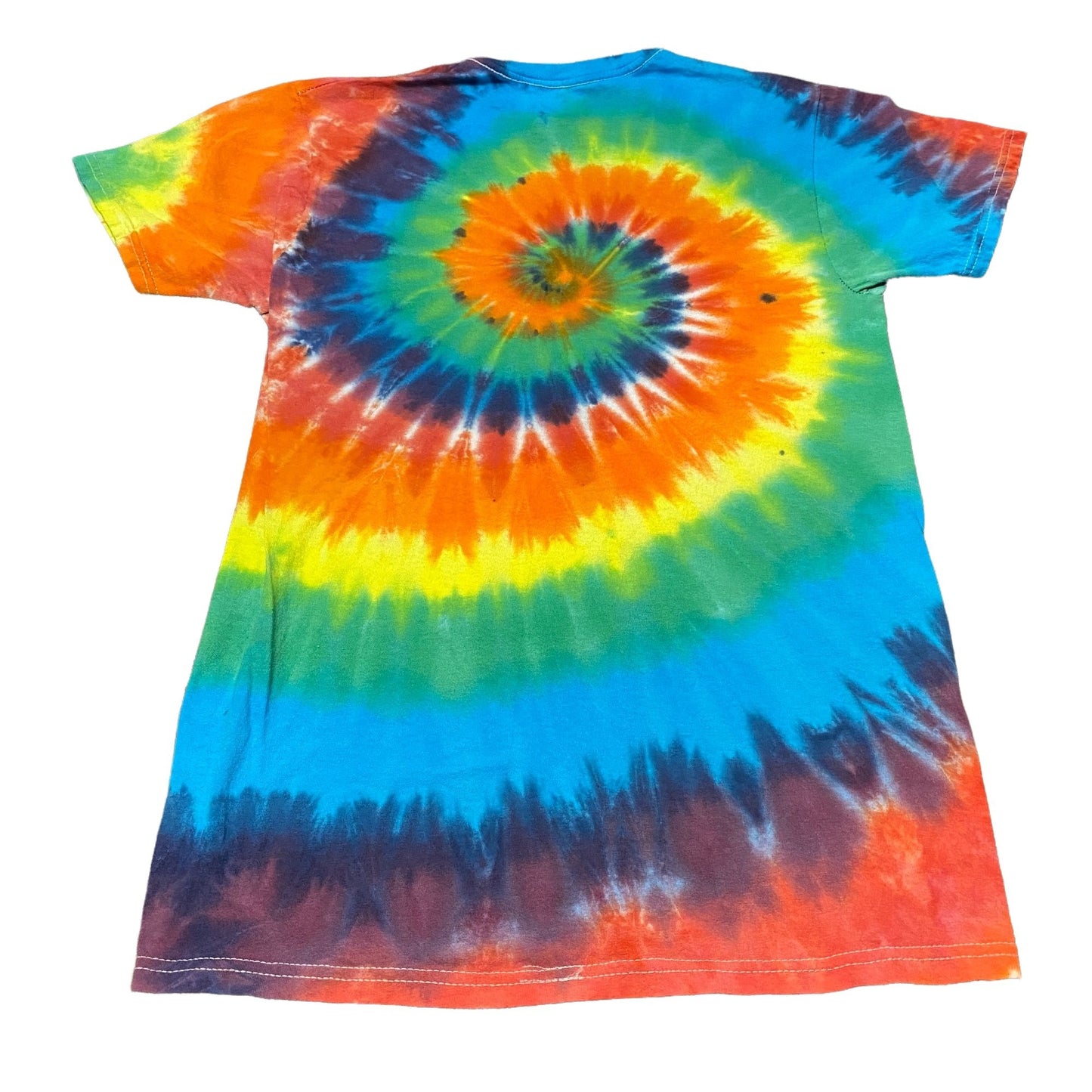 Rainbow Spiral Tie Dye Adult Tee || Small