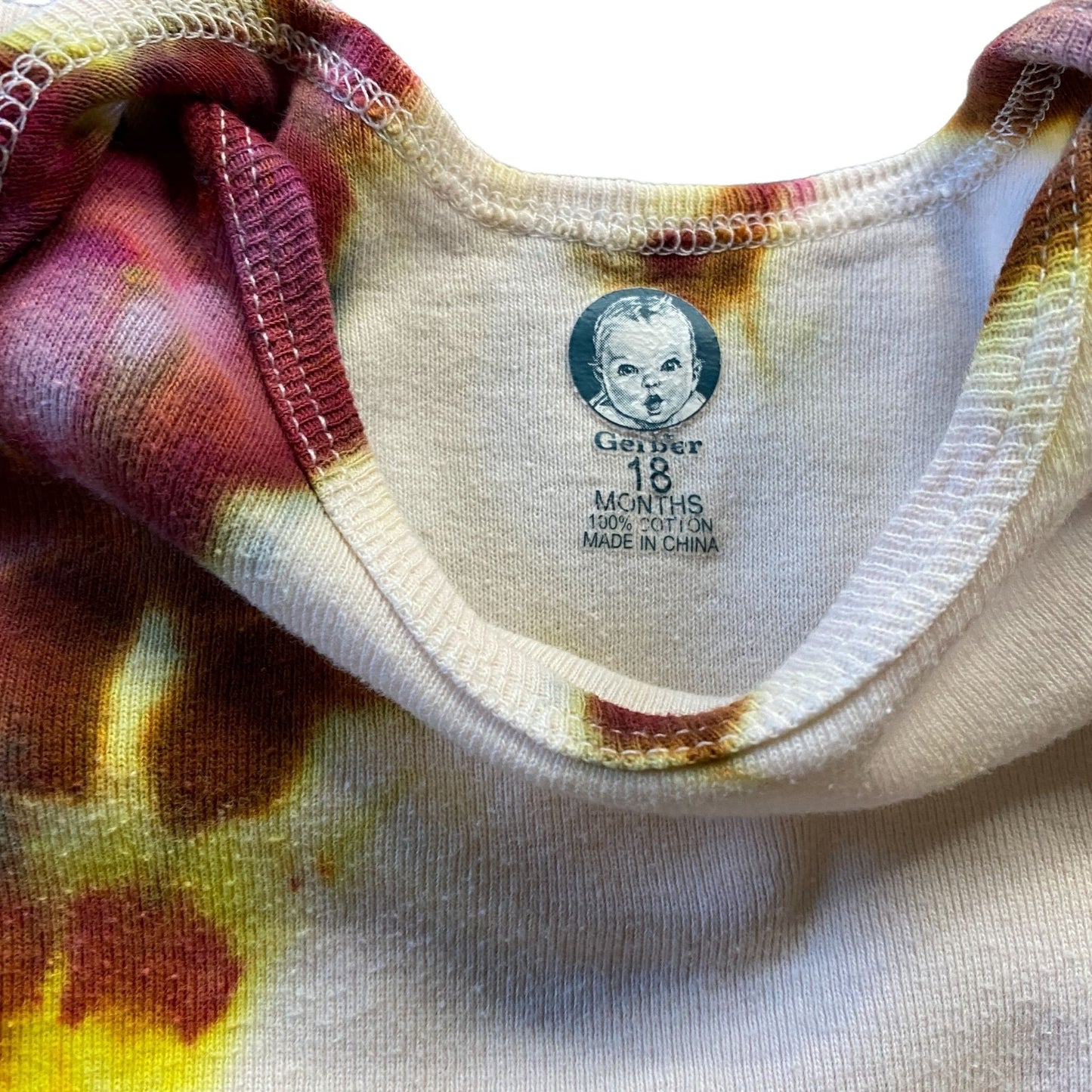 Tie Dyed Bodysuit || 18 Months, Upcycled ♻️