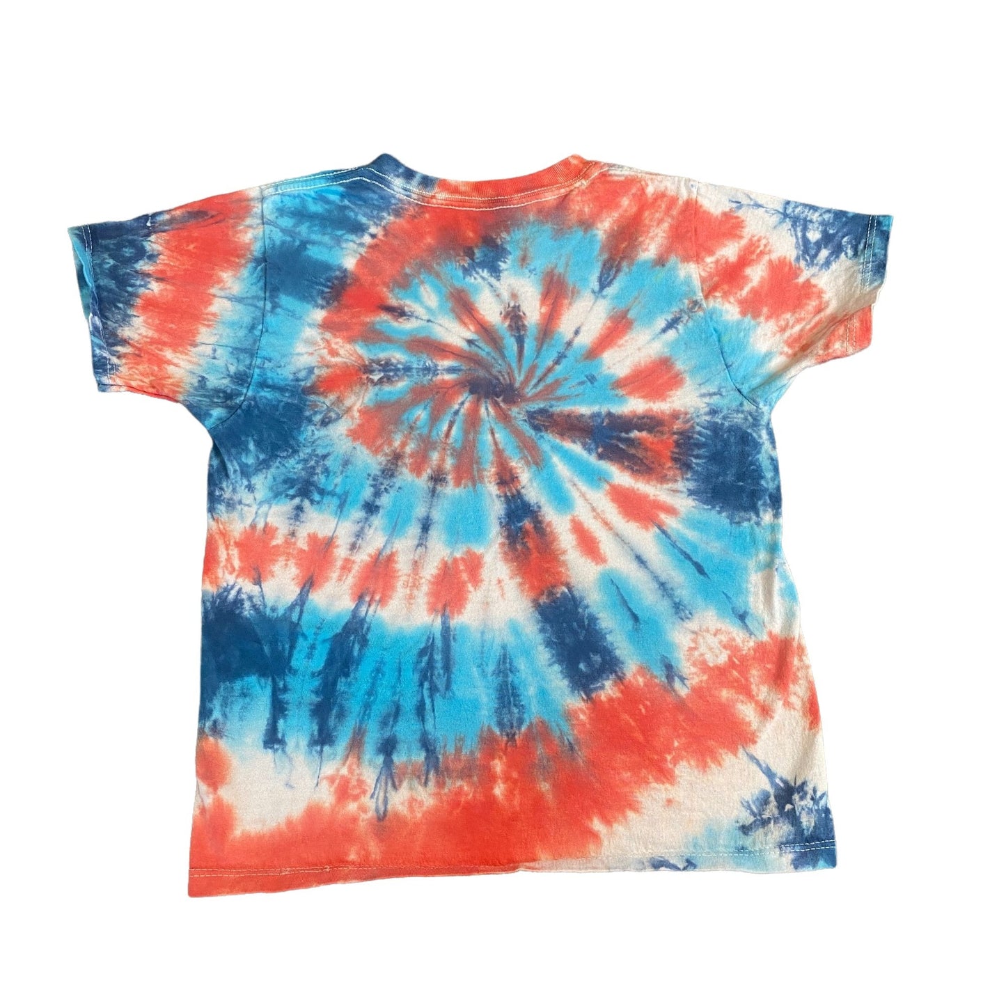 Patriotic Spiral Tie Dye Toddler Tee Shirt || 4T / 5T