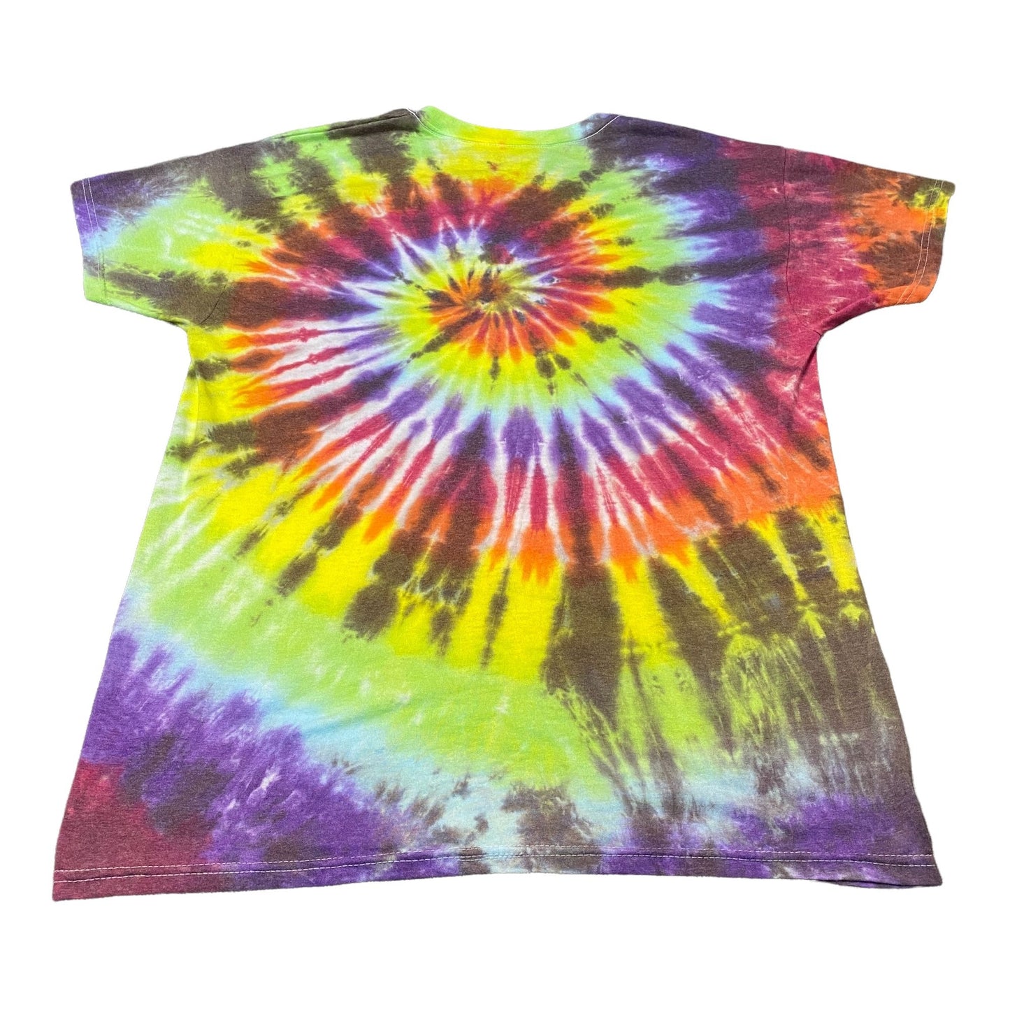Rainbow Spiral Tie Dye Adult Tee || Medium