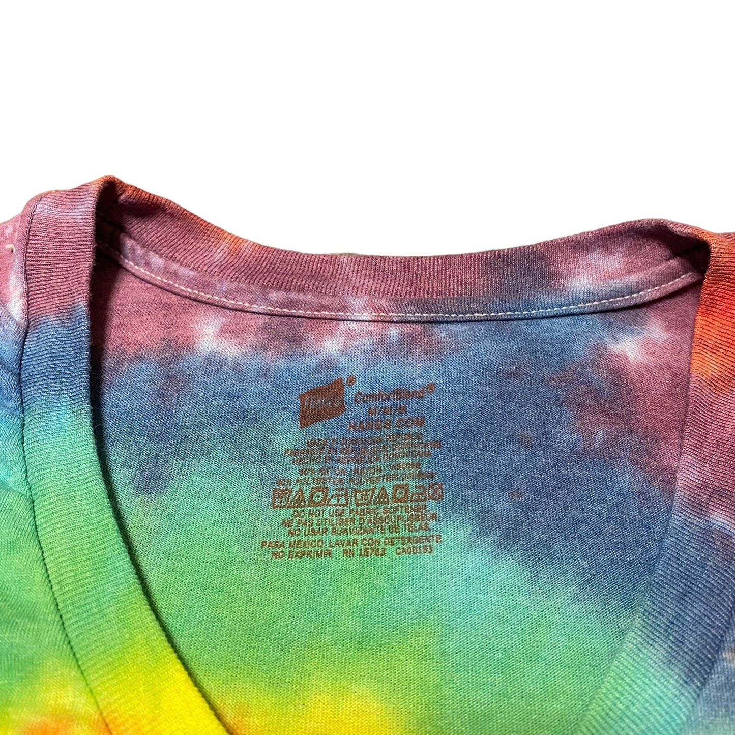 Rainbow Spiral Tie Dye Adult Tee || Medium