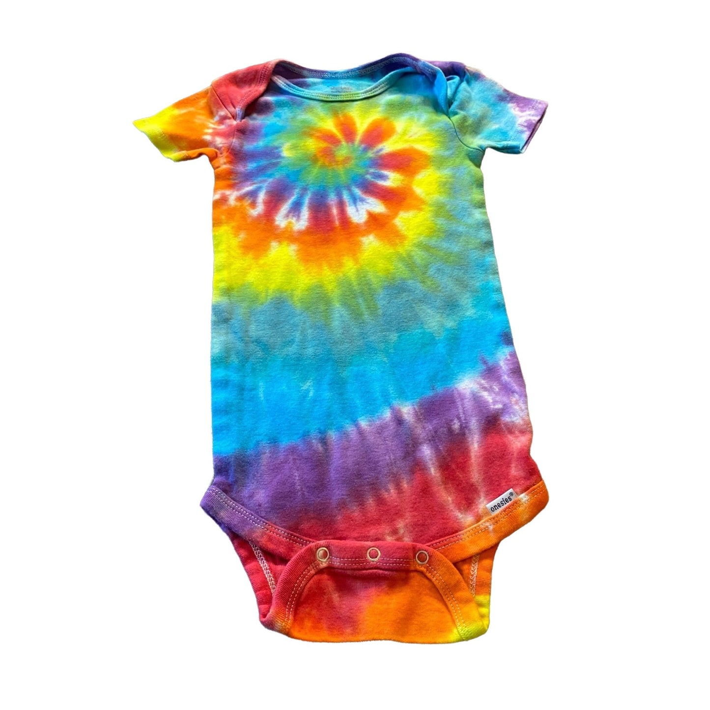 Rainbow Spiral Tie Dyed Bodysuit || 3T