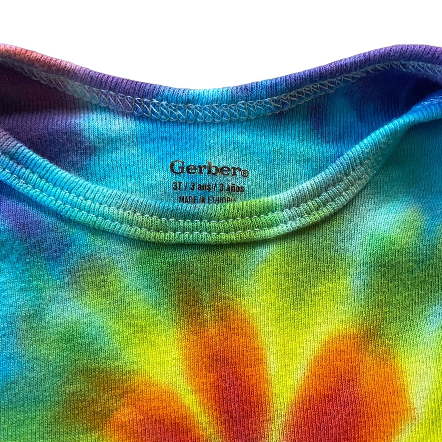 Rainbow Spiral Tie Dyed Bodysuit || 3T
