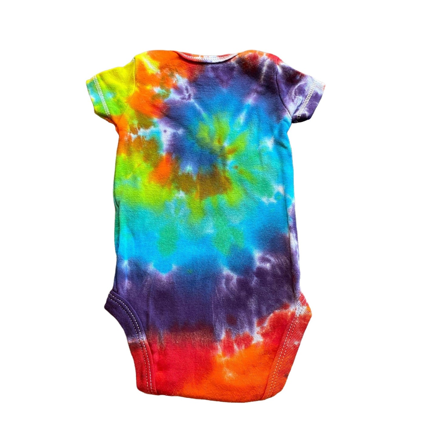 Rainbow Spiral Tie Dye Baby Bodysuit || Newborn