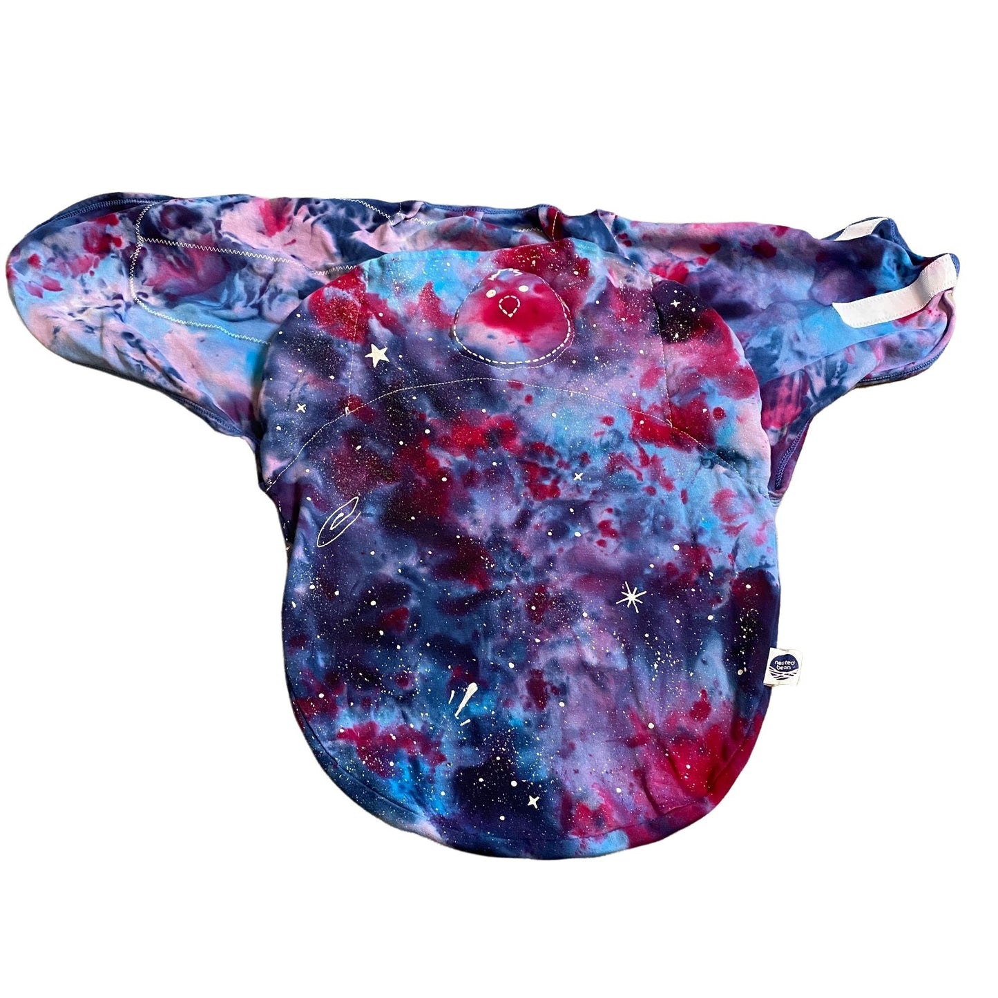 Galaxy Dyed Nested Bean Zen Swaddle || 7-18 lbs, Upcycled ♻️