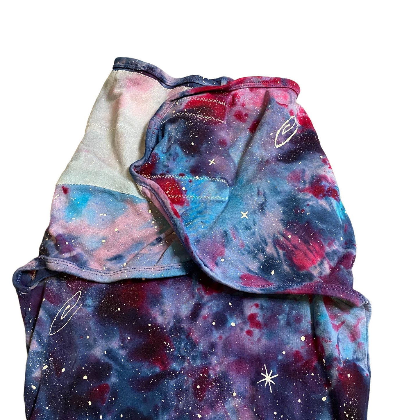 Galaxy Dyed Nested Bean Zen Swaddle || 7-18 lbs, Upcycled ♻️