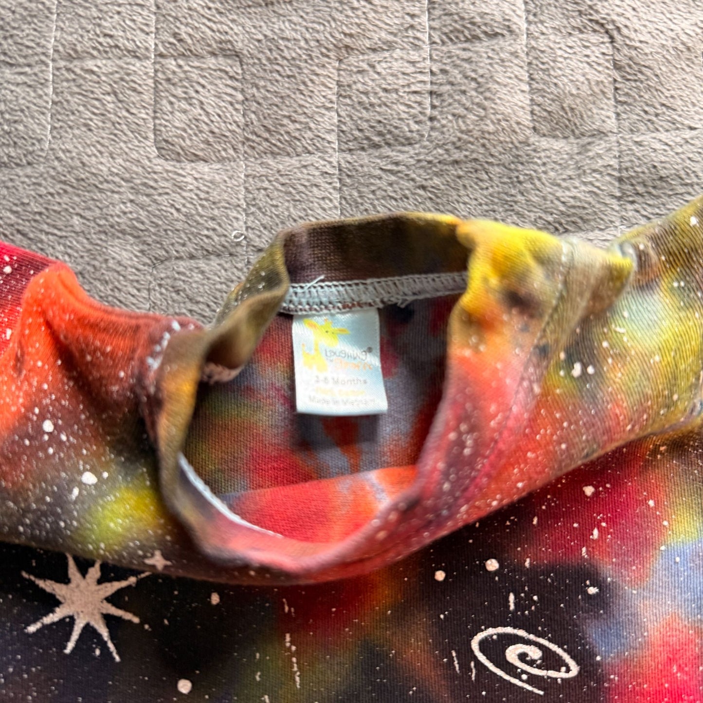 Galaxy Dyed Baby Tee || 3-6 Months