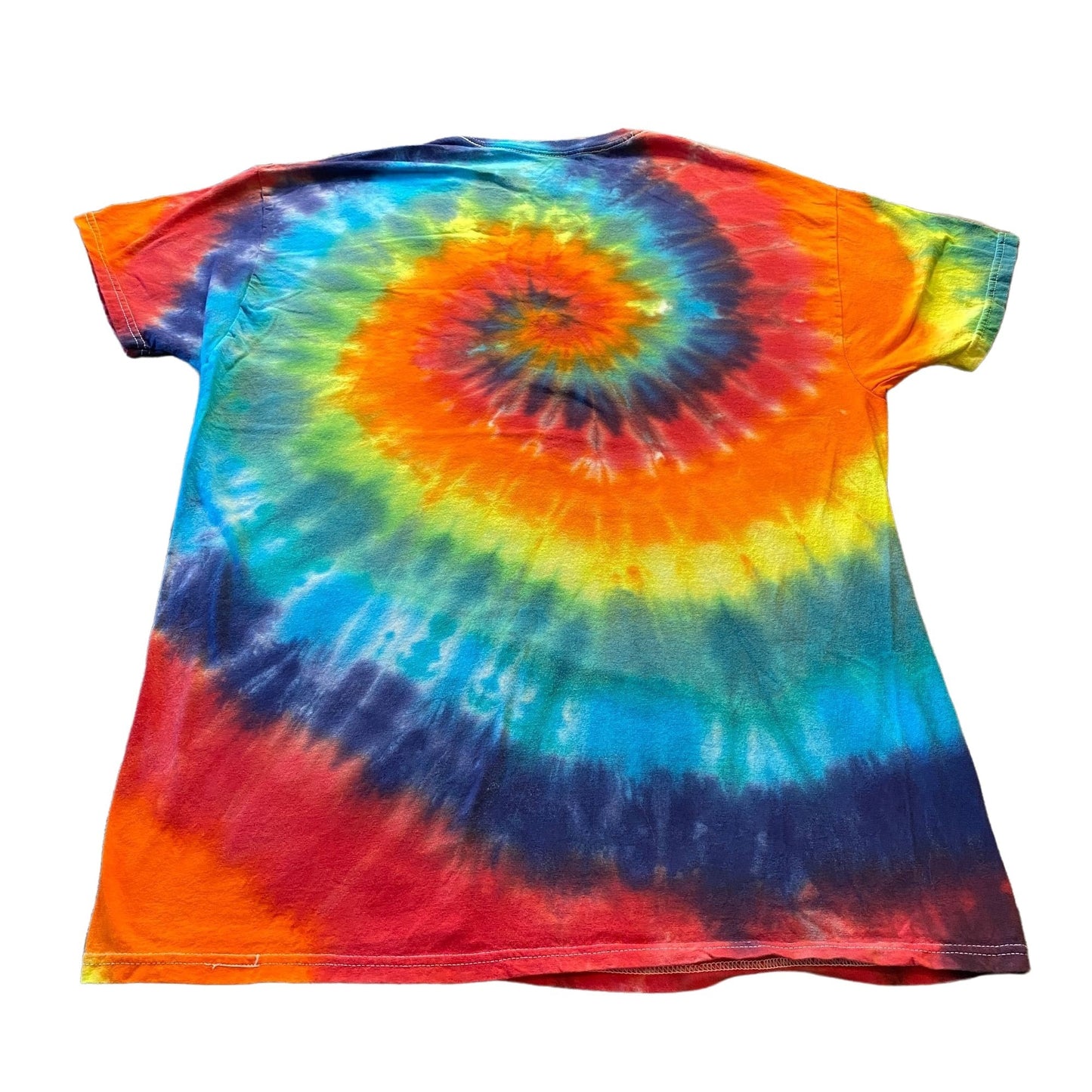 Rainbow Spiral Tie Dye Adult Tee || Large