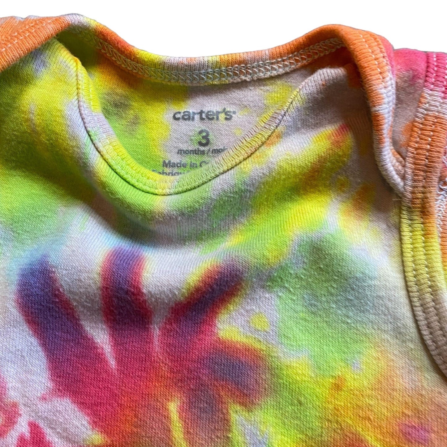 Pastel Rainbow Spiral Tie Dye Baby Bodysuit || 3M