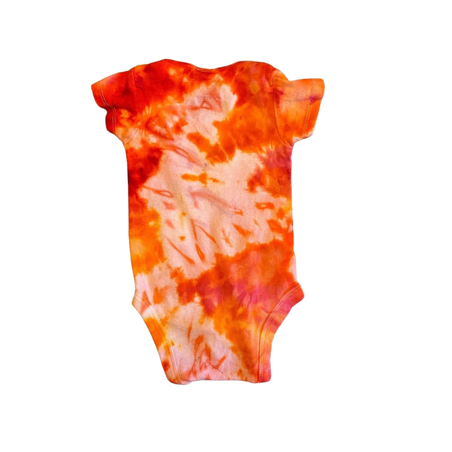 Fiery Fun Dye Tie Dye Onesie || 0-3 Months, Upcycled ♻️