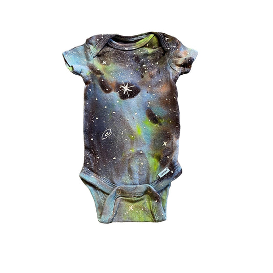Galaxy Dyed Onesie || 0-3 Months