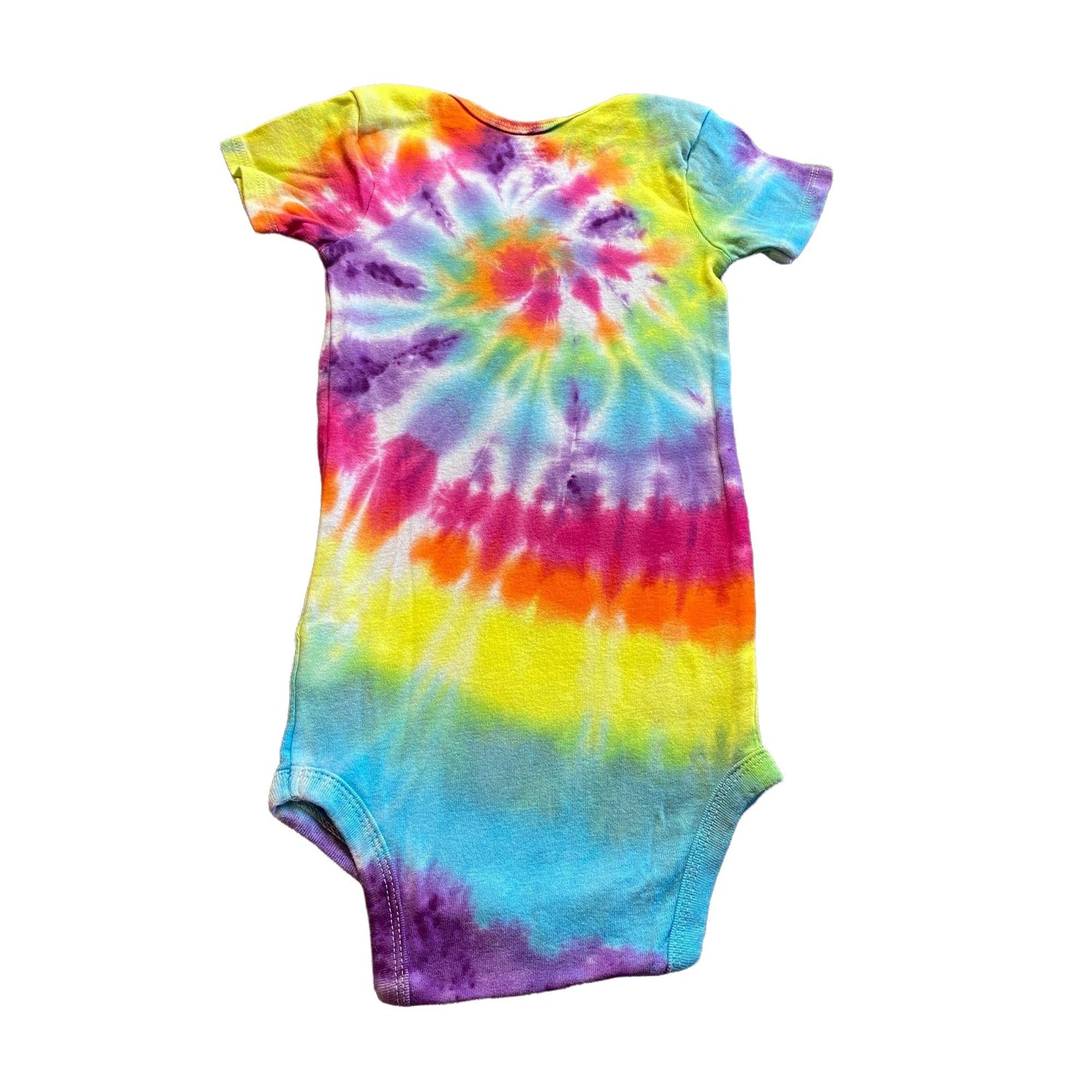 Rainbow Spiral Tie Dye Baby Bodysuit || 3T