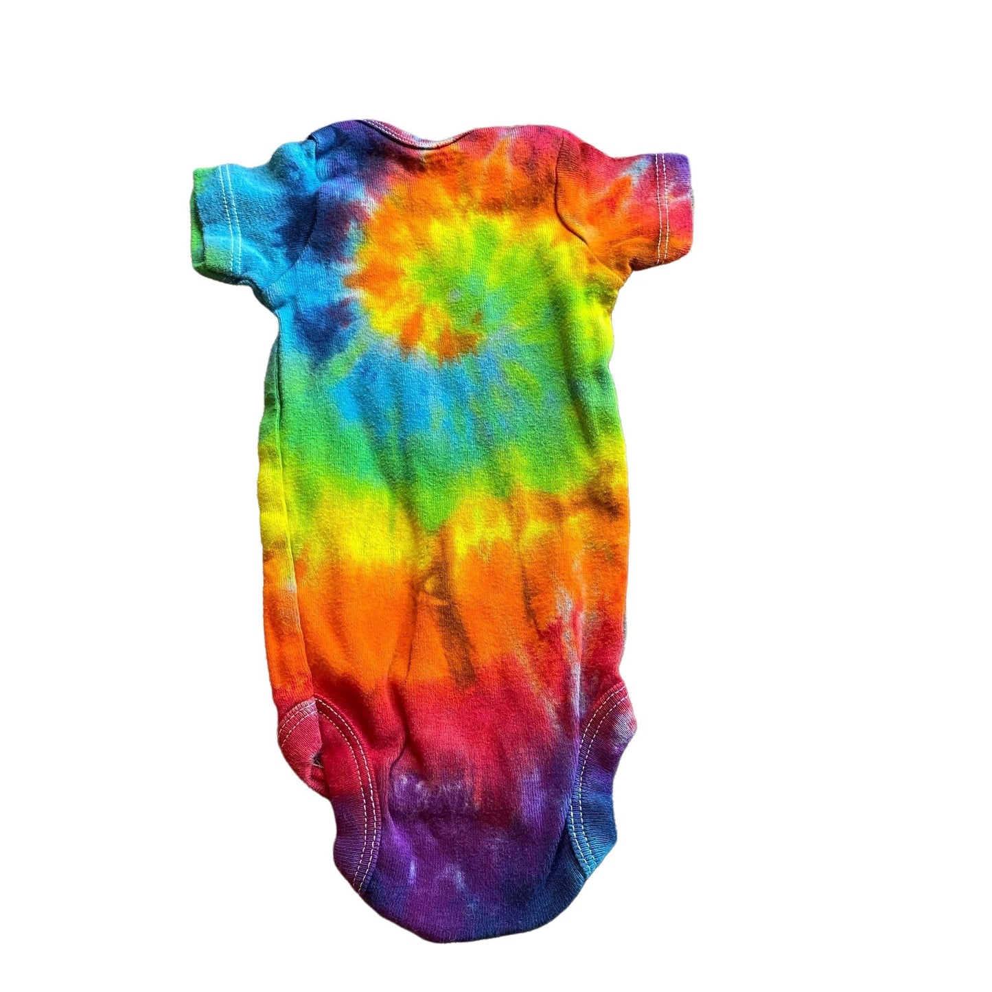Rainbow Spiral Tie Dye Baby Bodysuit || 0-3 Months