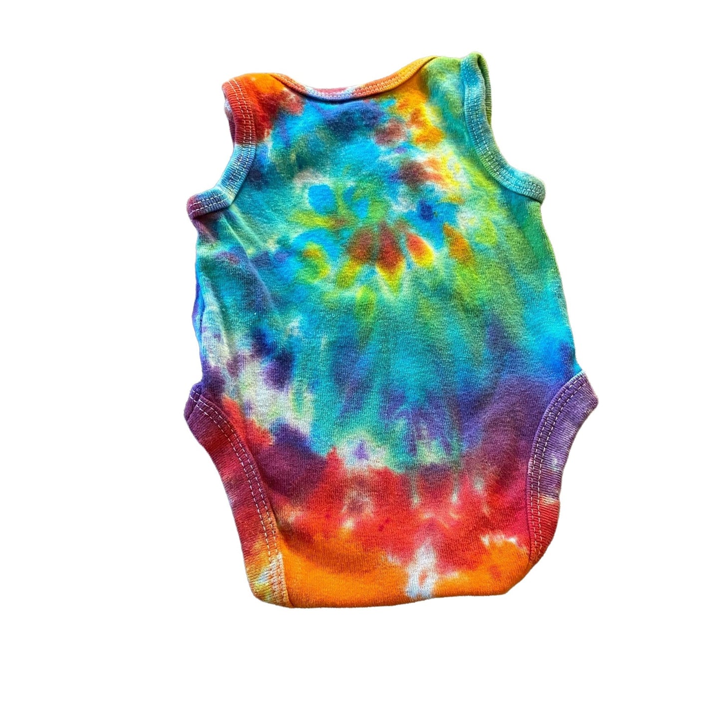 Rainbow Spiral Tie Dyed Bodysuit || Preemie