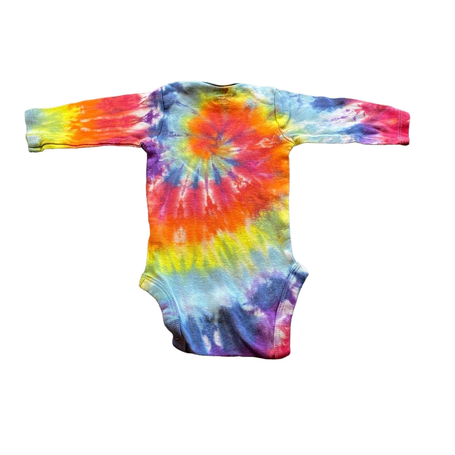 Rainbow Spiral Tie Dye Baby Bodysuit || 3-6 Months