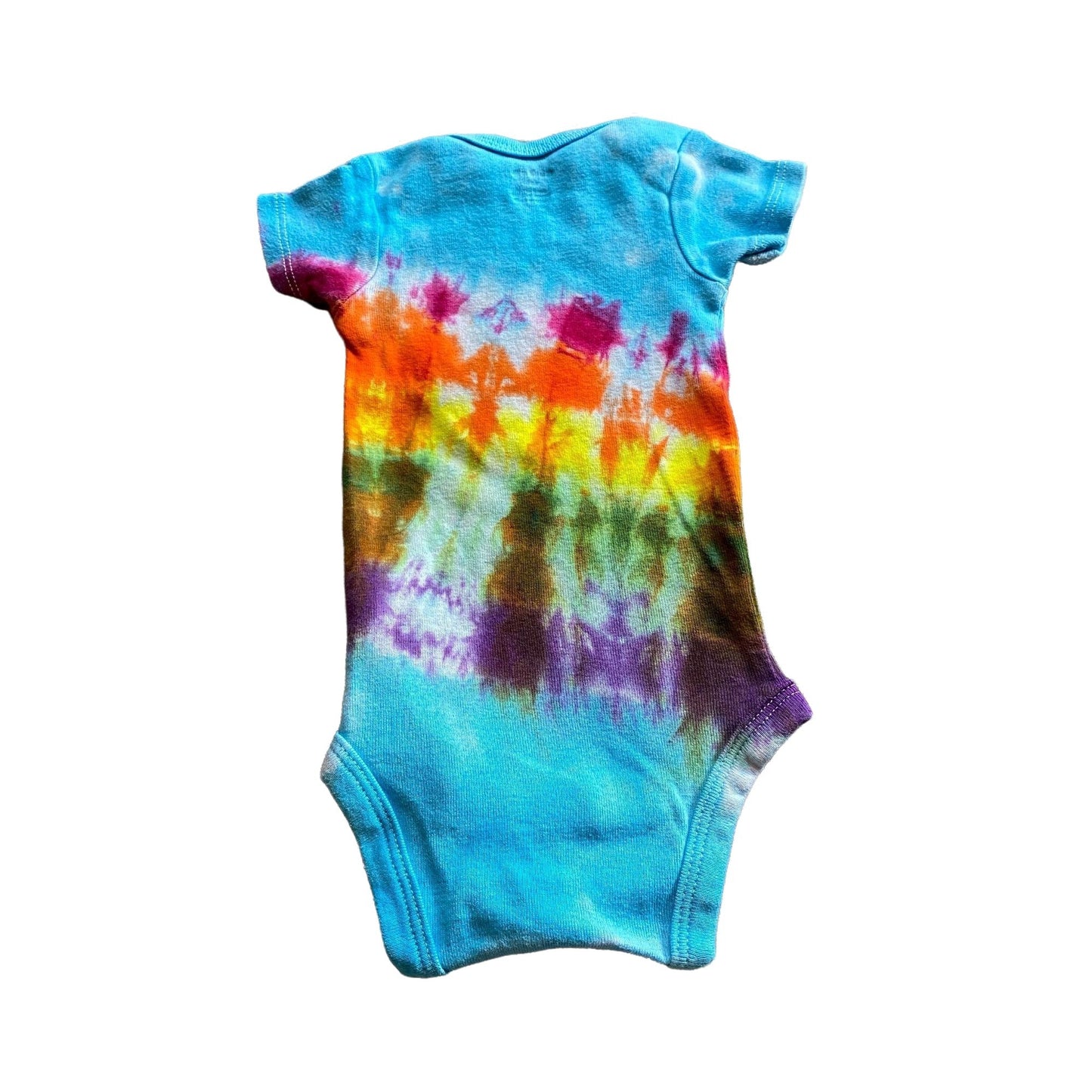 Rainbow Stripe Tie Dye Baby Bodysuit || 0-3 Months