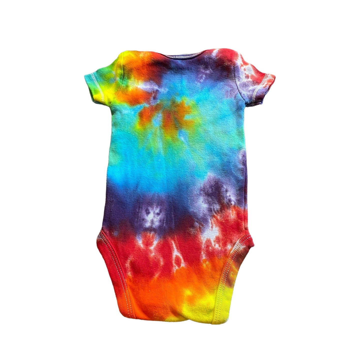 Rainbow Spiral Tie Dye Baby Bodysuit || Newborn
