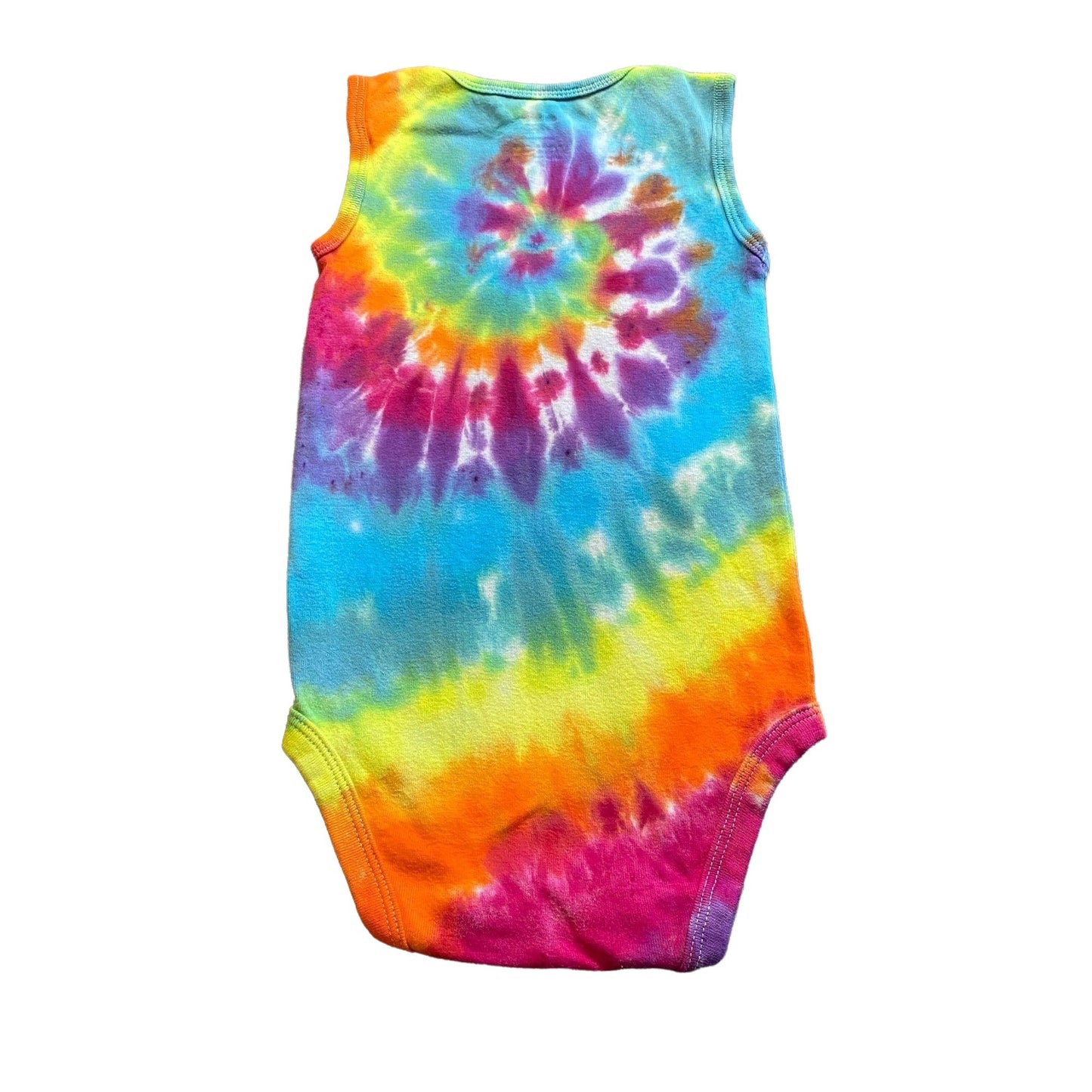 Rainbow Spiral Tie Dye Baby Bodysuit || 18 Months