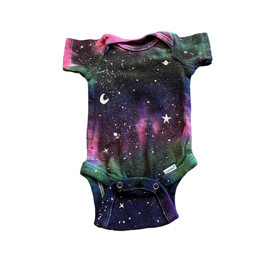Galaxy Dyed Onesie || 0-3 Months