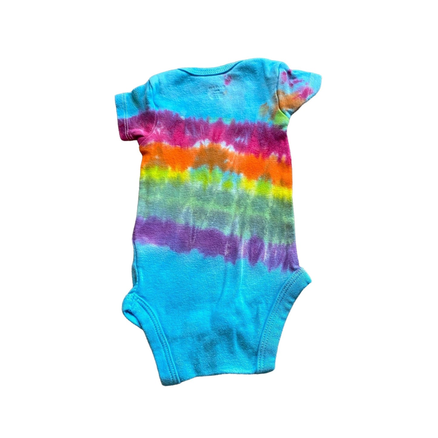 Rainbow Stripe Tie Dye Baby Bodysuit || 0-3 Months