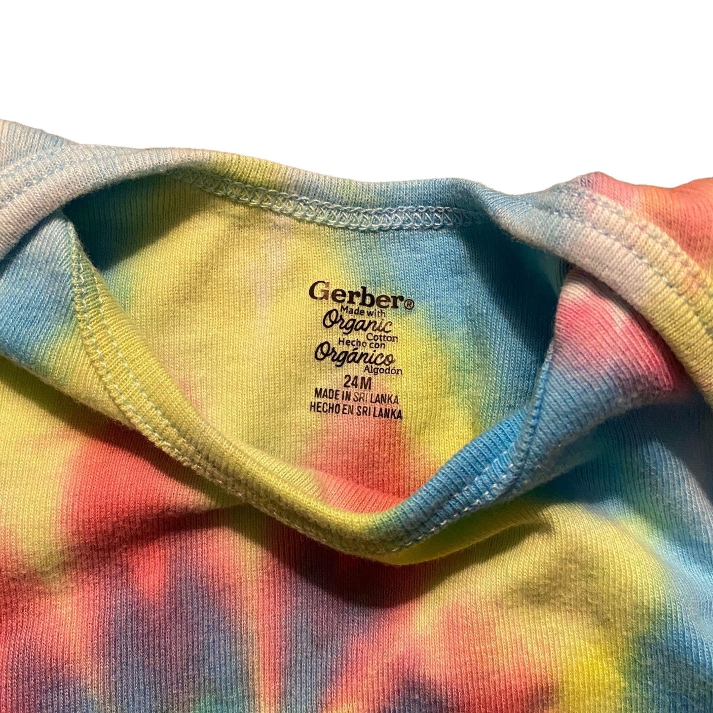 Unicorn Spiral Tie Dye Onesie || 24 Months