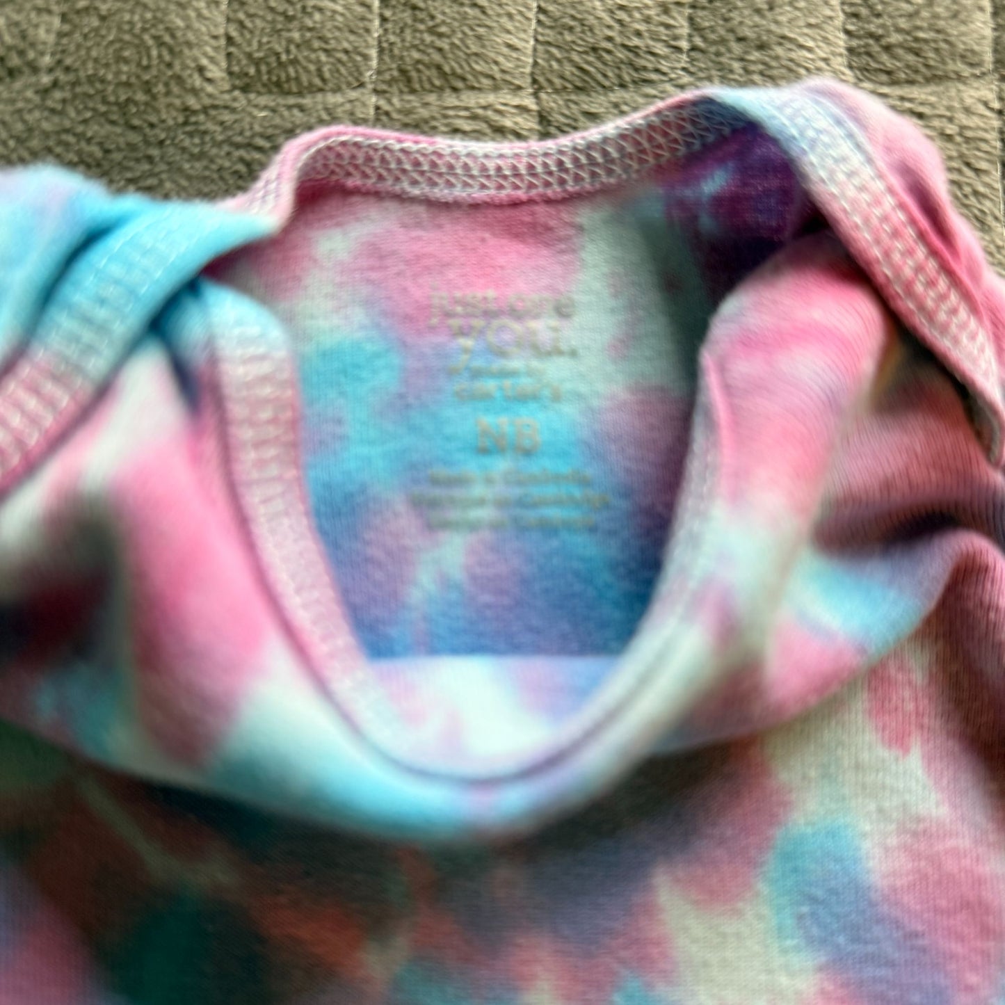 Tie Dyed Onesie || Newborn, Upcycled ♻️