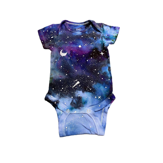 Galaxy Dyed Onesie || 0-3 Months