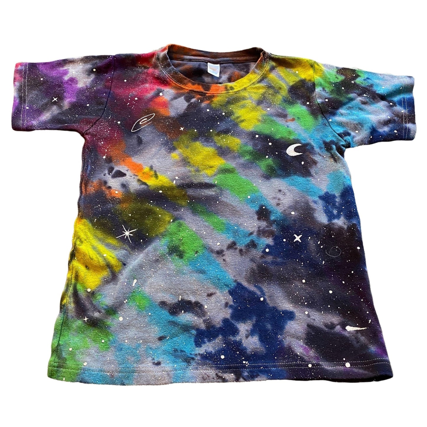 Rainbow Galaxy Dyed Kids Tee || 10