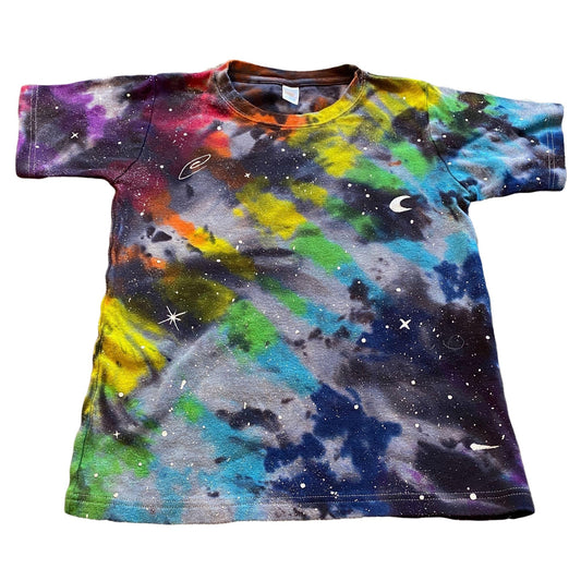 Rainbow Galaxy Dyed Kids Tee || 10